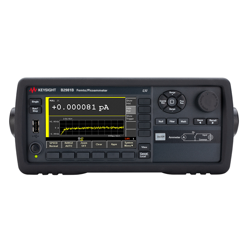 B2981B 飞安计/皮安计，0.01 fA