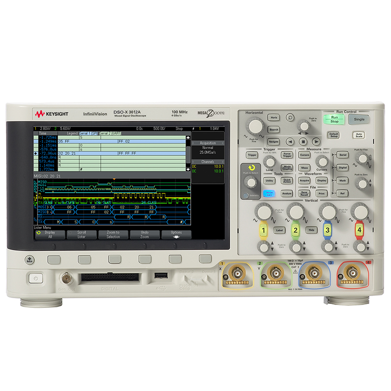 DSOX3012A 示波器：100 MHz，2 通道