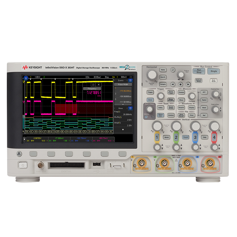 DSOX3034T 示波器：350 MHz，4 个模拟通道