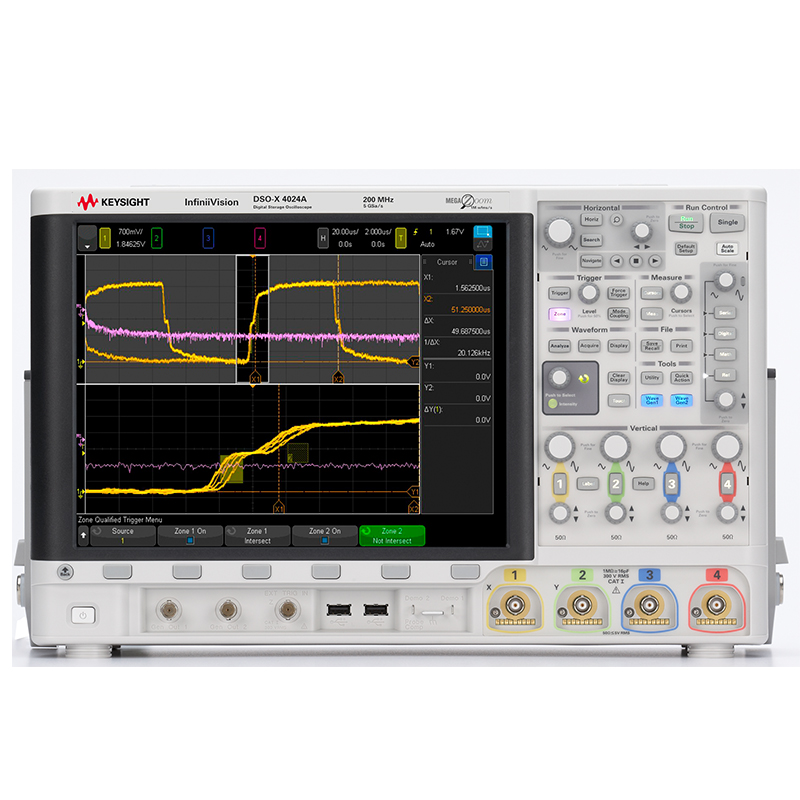 DSOX4024A 示波器：200 MHz，4 个模拟通道