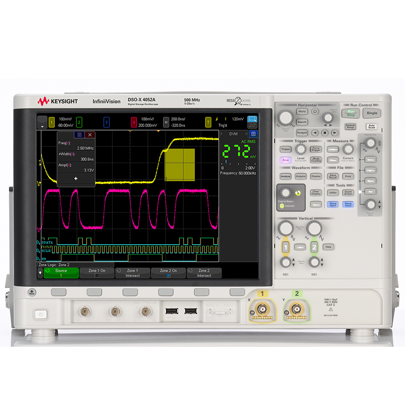 DSOX4052A 示波器：500 MHz，2 个模拟通道
