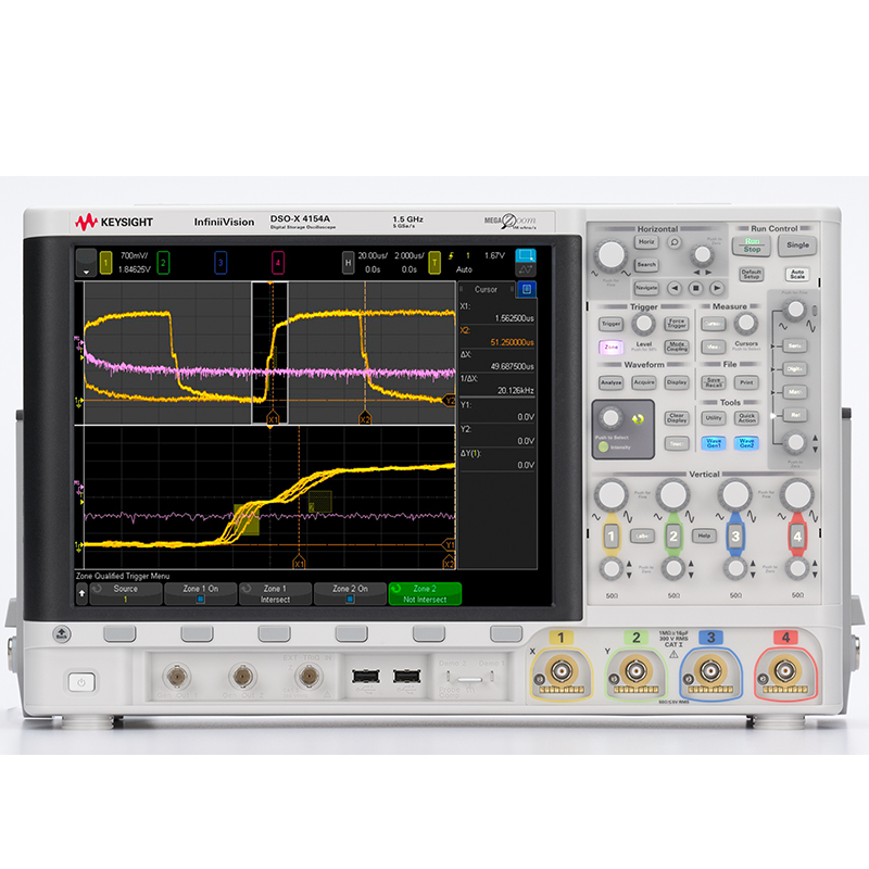 DSOX4154A 示波器：1.5 GHz，4 个模拟通道