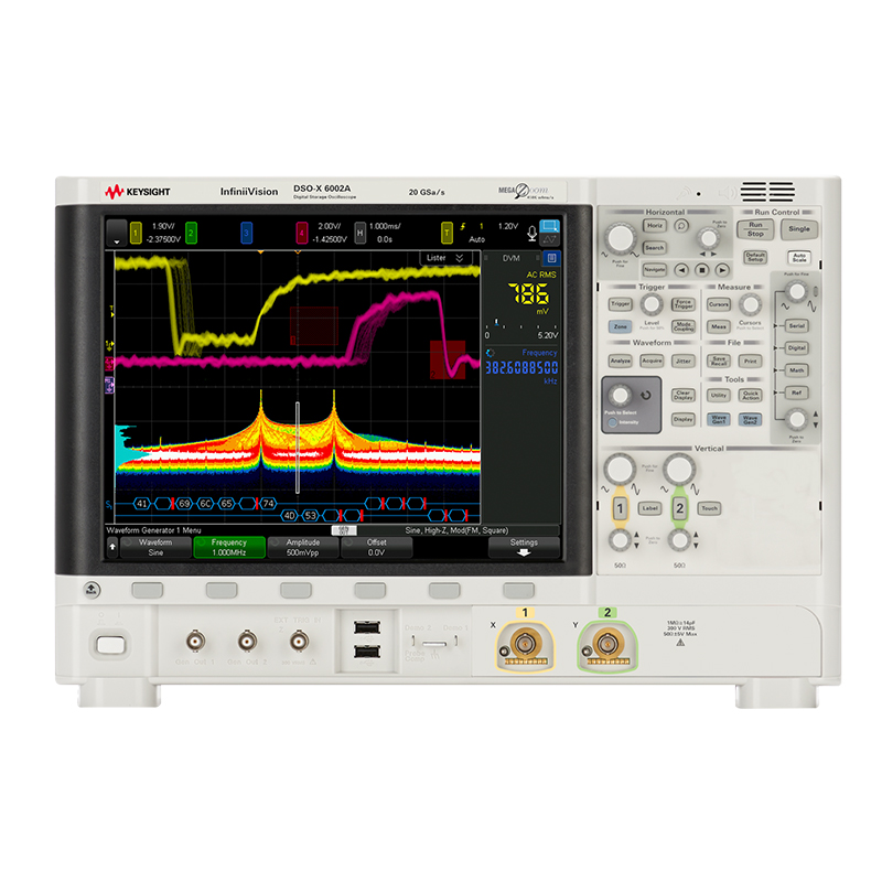 DSOX6002A 示波器：1 GHz 至 6 GHz，2 个模拟通道