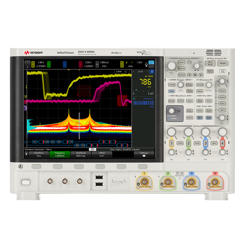 DSOX6004A 示波器：1 GHz – 6 GHz，4 个模拟...
