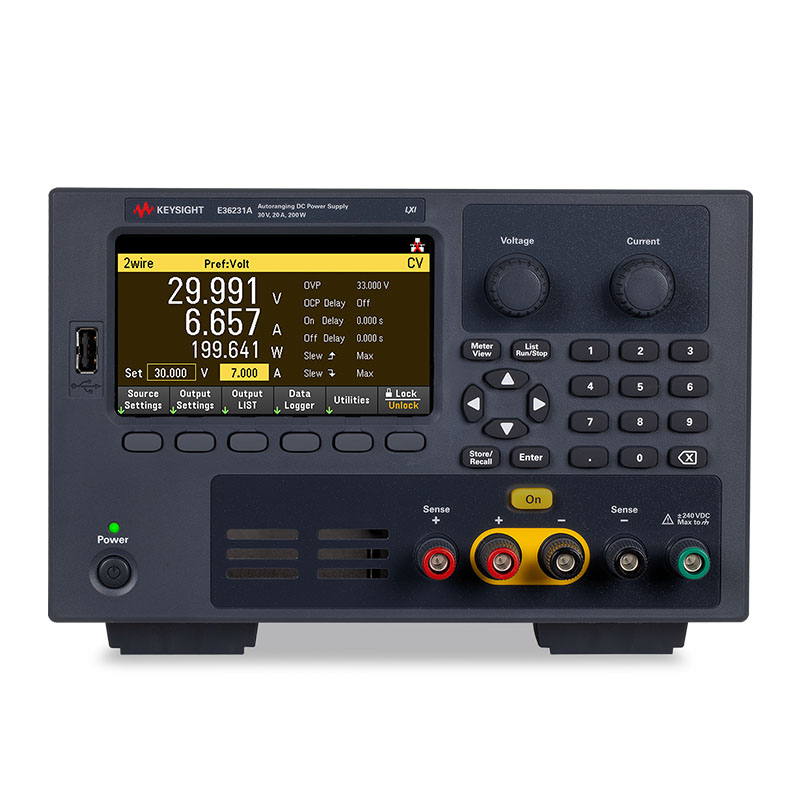 E36231A 200 W 自动量程电源，30 V，20 A