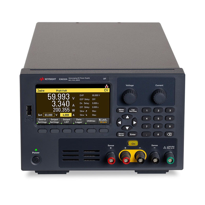 E36232A 200 W 自动量程电源,60 V,10 A