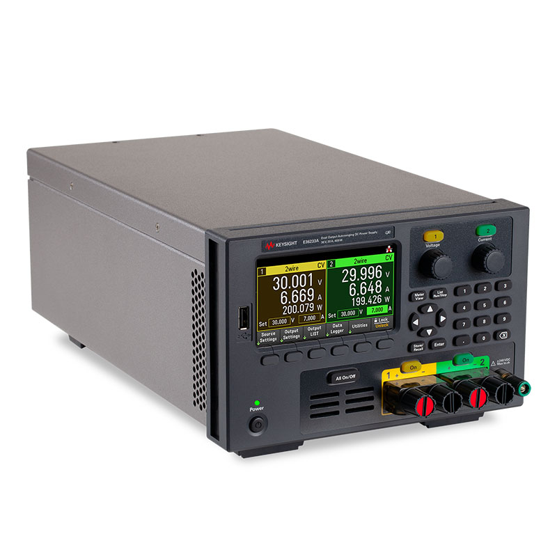 E36233A 400 W 自动量程双路输出电源,30 V,20 A