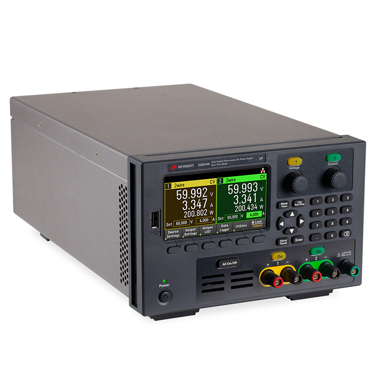 E36234A 自动量程双路输出电源,60 V,10 A,400 W