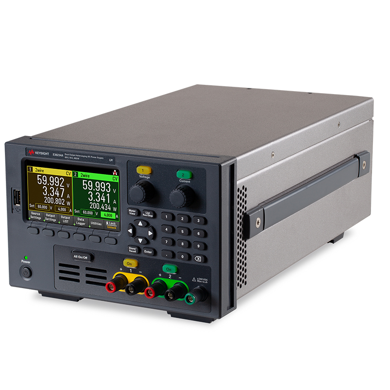 E36234A 自动量程双路输出电源,60 V,10 A,400 W
