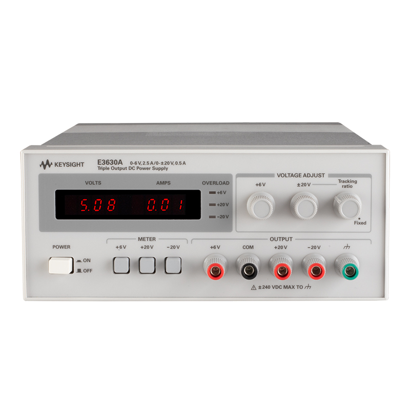 E3630A 35 W 三路输出,6V,2.5A 和 ±20V,0.5A