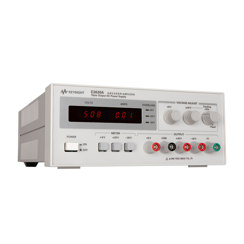 E3630A 35 W 三路输出,6V,2.5A 和 ±20V,0.5A