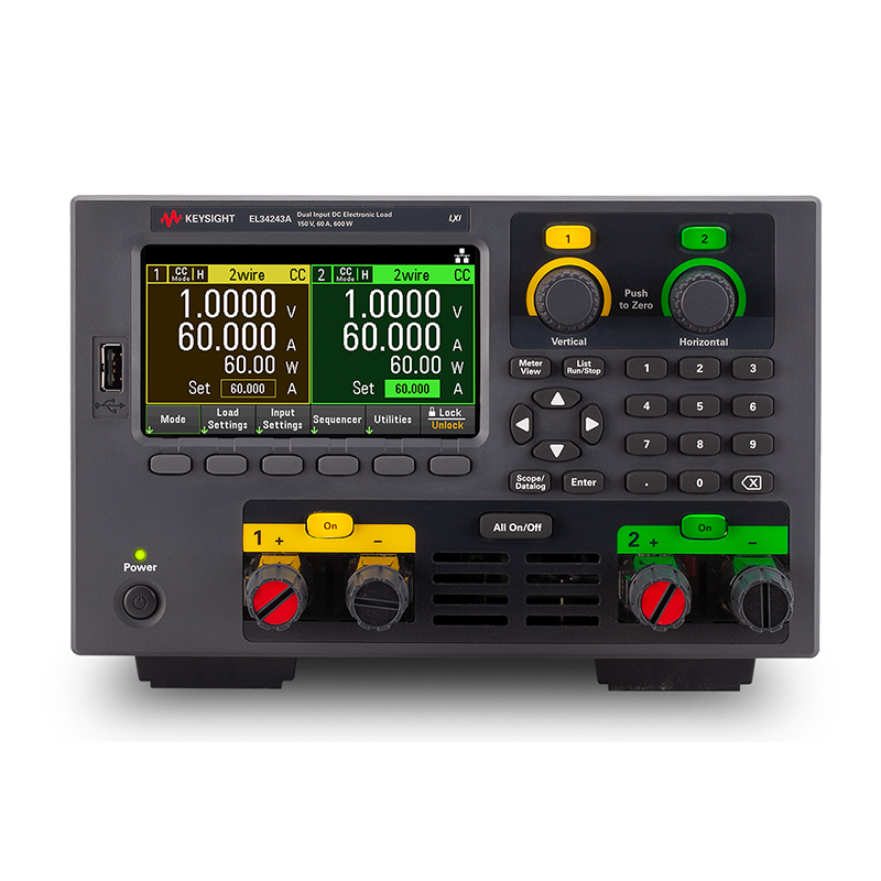 EL34243A 600W 台式电子负载，包含双路输入 150 V...