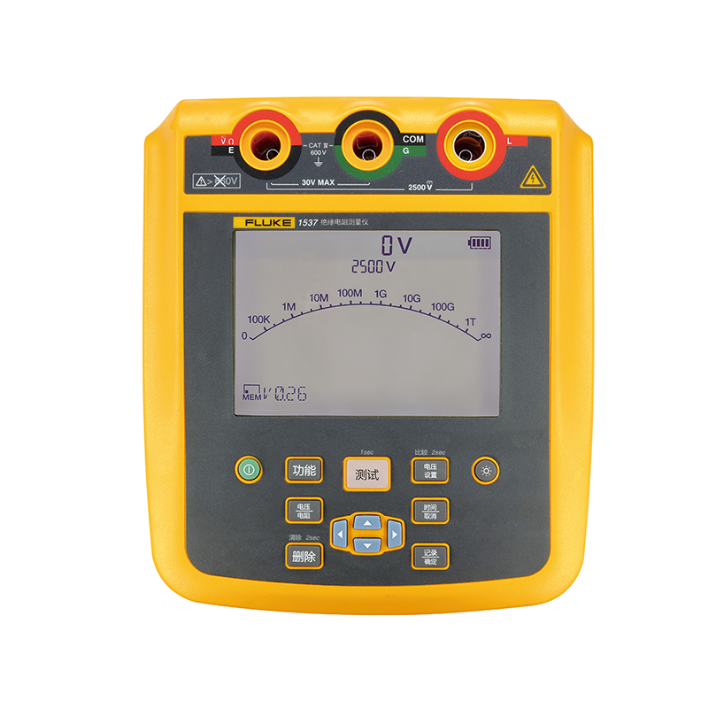 Fluke 1535 和 1537 绝缘电阻测试仪和兆欧表