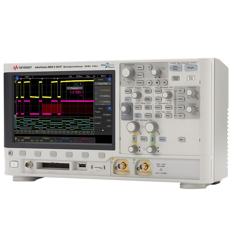 MSOX3012T 混合信号示波器:100 MHz,2 个模拟通道和 16 个数字通道