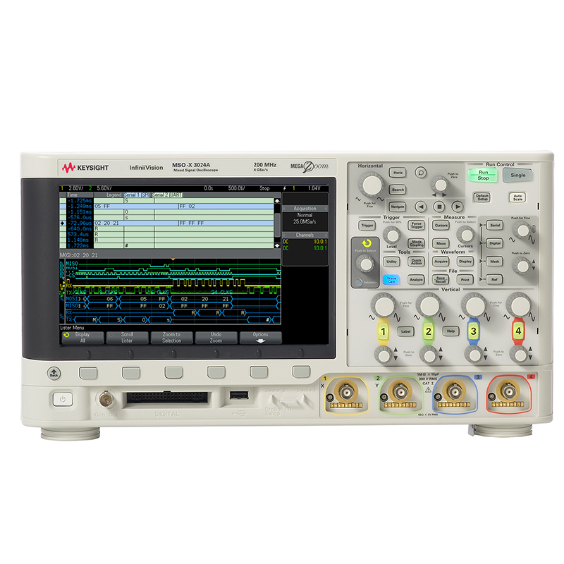 DSOX3024A 示波器：200 MHz，4 通道