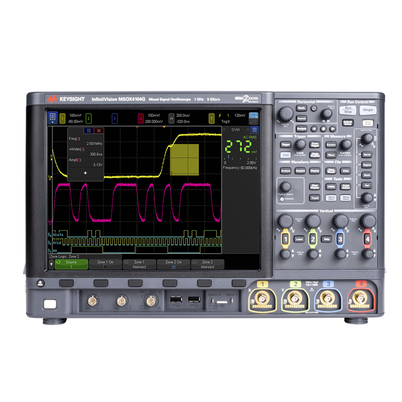 MSOX4024G混合信号示波器：200 MHz，4个模拟通道加...