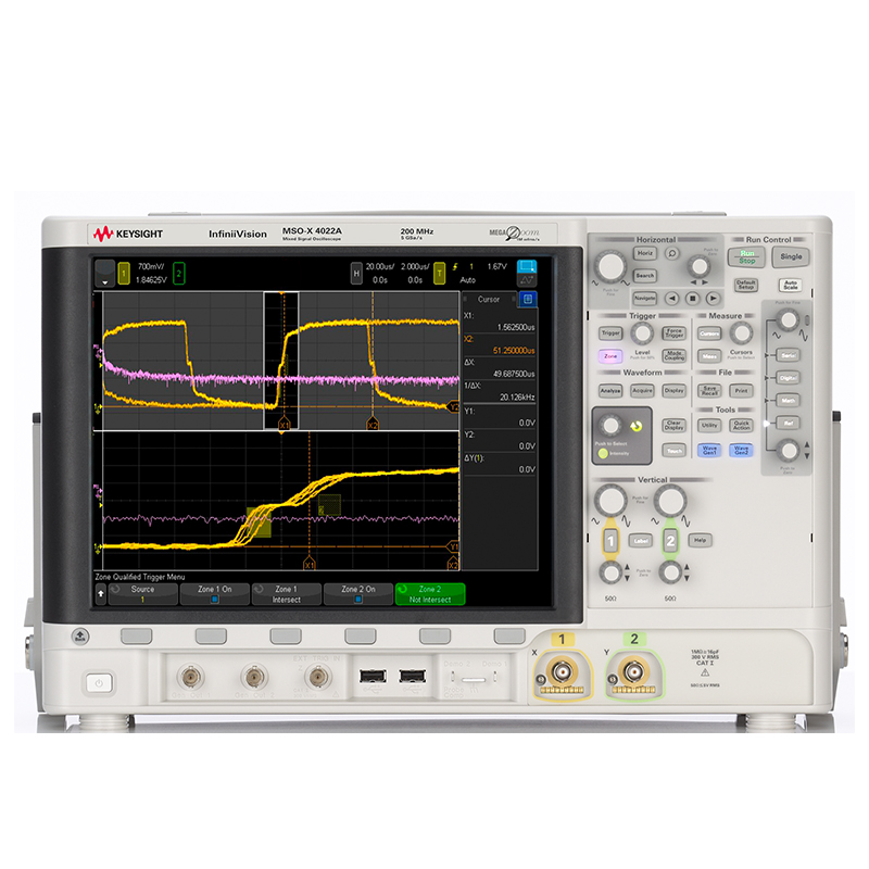 MSOX4022A 混合信号示波器：200 MHz，2 个模拟通道...
